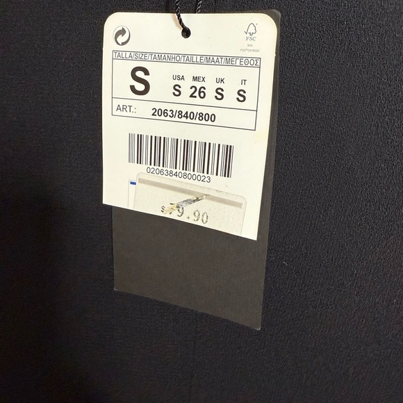 NWT Zara V-neck sleeveless mini dress - Picture 3 of 7